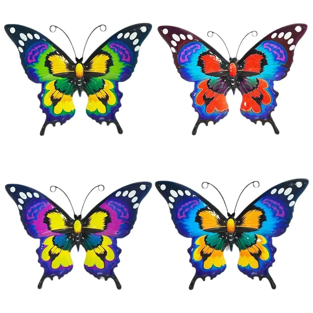 Metal Butterfly Wall Art Decor – Indoor & Outdoor Hanging Metal Wall Art Richie's 4PCS