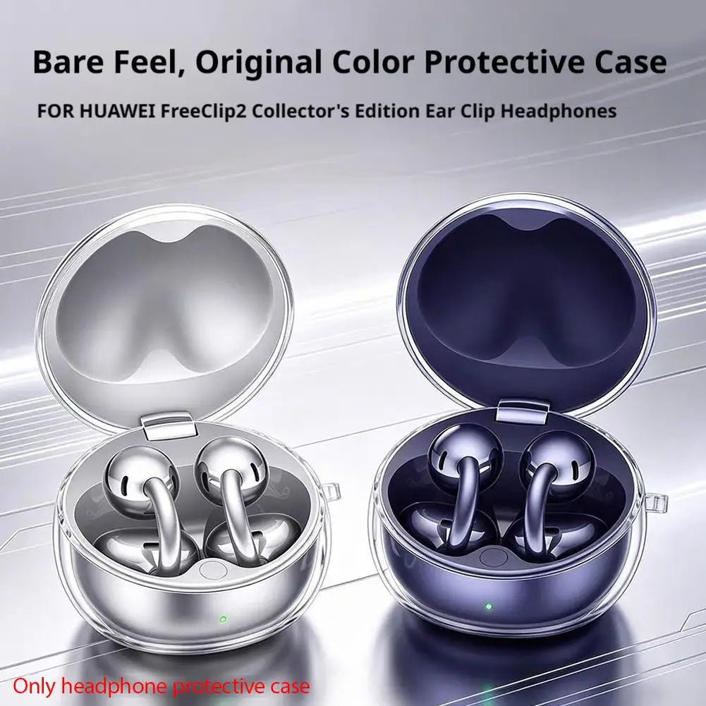 Huawei FreeClip 2 S Clear TPU Case Cover with Lanyard Earphone Case Cover Richie's