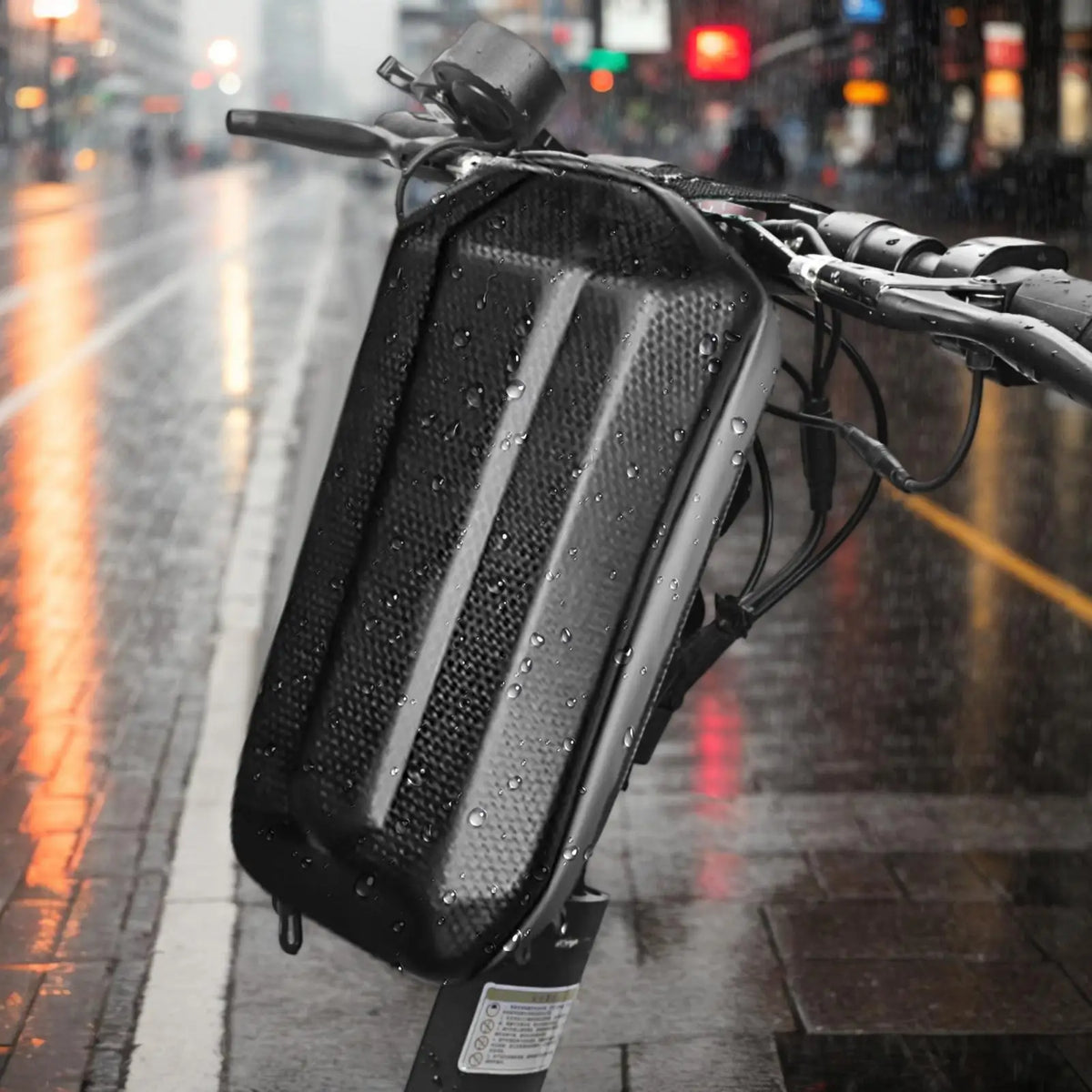 3L Scooter Handlebar Bag – Waterproof Hard Shell Front Pack Scooter Handlebar Bag Richie's