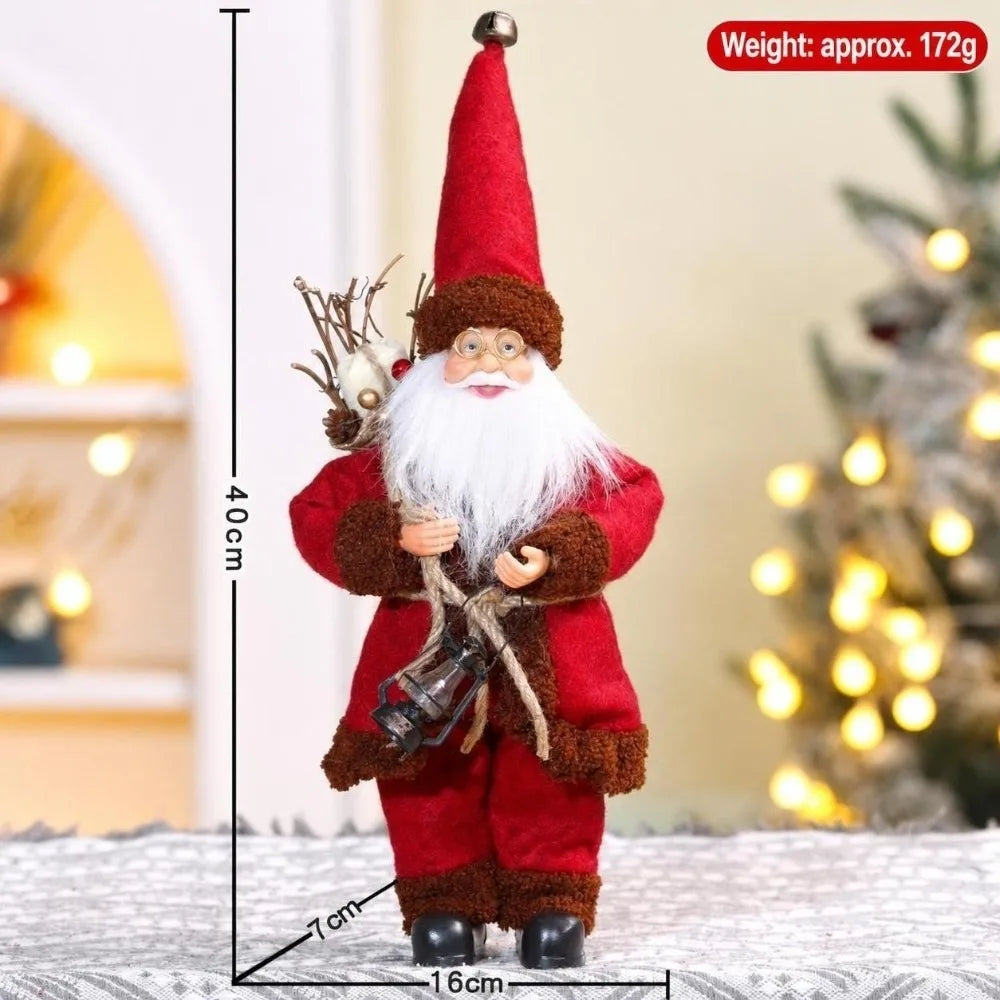 Christmas Santa Claus Standing Figurine – Mantel Shelf Décor Christmas Figurine Richie's 40cm C