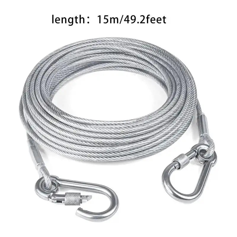 Stainless Steel Wire Rope Clothesline with Metal Buckle | Indoor & Outdoor Wire Rope Clothesline Richie's A4-15m