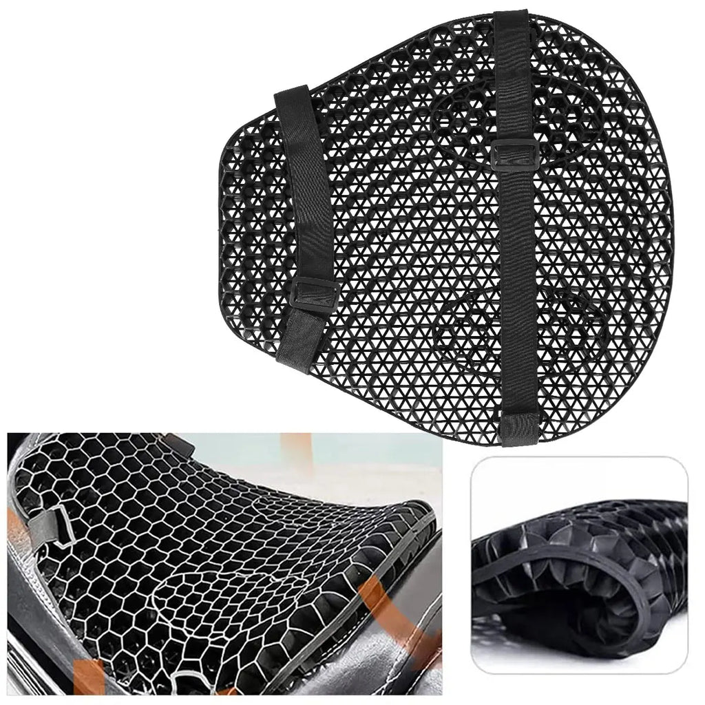 3D Honeycomb Gel Motorcycle Seat Cushion Cover – Universal Fit Motorcycle Seat Cover Richie's