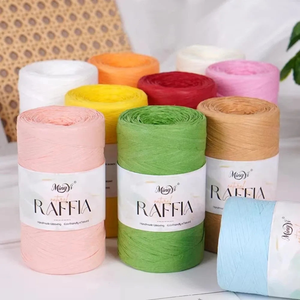 Multi-Colored Raffia Yarn 100g – DIY Knitting & Weaving Craft Raffia Craft Yarn Richie's