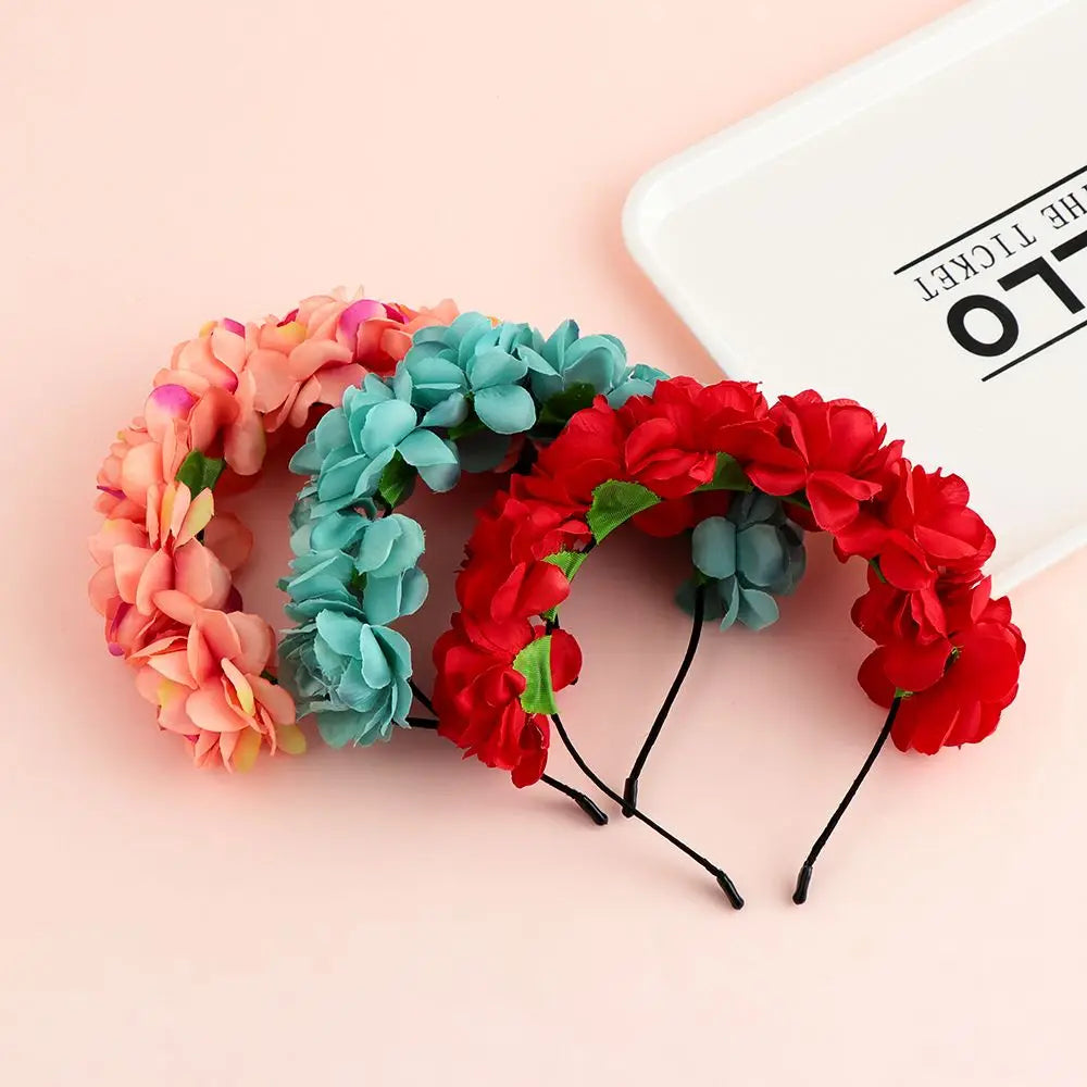 Women's Flower Headband Bridal Hair Hoop for Wedding & Party Flower Headband Richie's