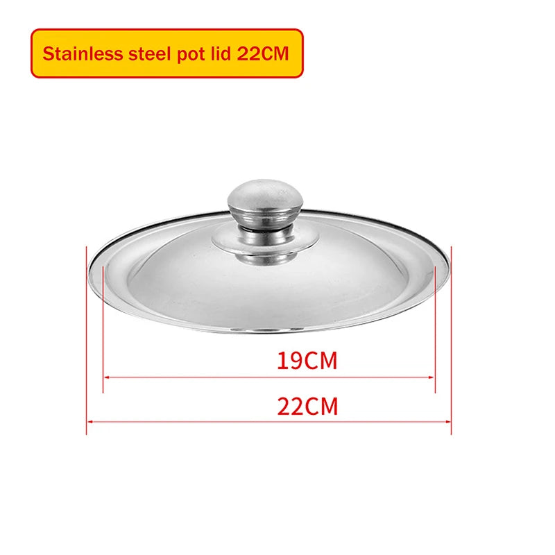 Stainless Steel Pot Lid 10–32cm Universal Pan Cover Cookware Pot Lid Richie's 22cm