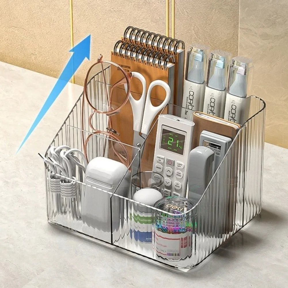 Transparent Acrylic Makeup Organizer – 3/4 Grid Storage Box Makeup Storage Organizer Richie's