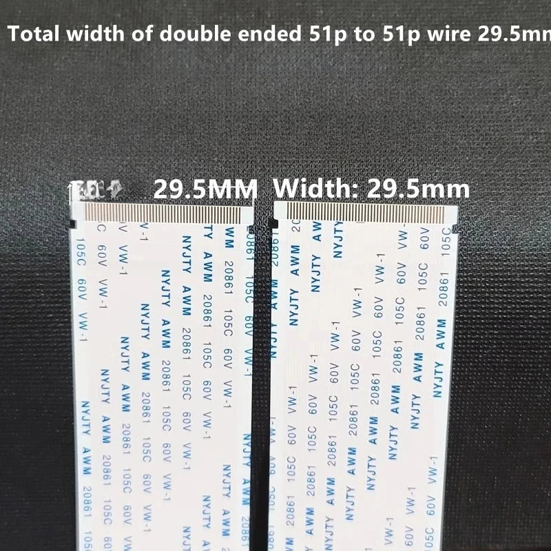 4K LVDS TV Ribbon Cable 51-Pin 41-Pin AWM 20861 – TCL Hisense LVDS Ribbon Cable Richie's A51P-29.5mm 600mm