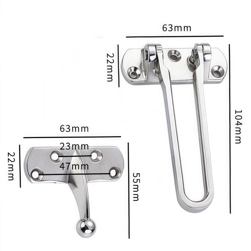 Zinc Alloy Door Hook Latch Lock – Barn & Sliding Gate Bolt Door Hook Latch Richie's