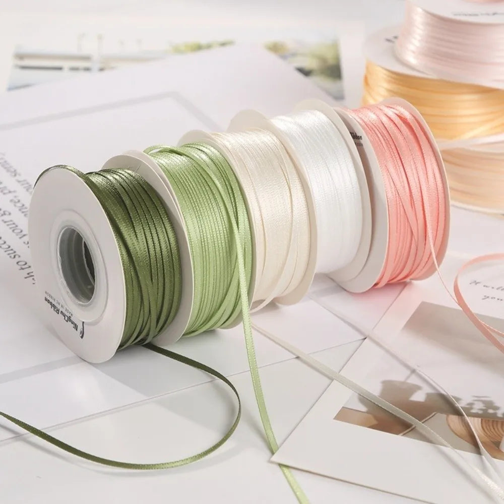 2mm Double-Sided Satin Ribbon 45m Roll – Gift & Craft Craft Satin Ribbon Richie's