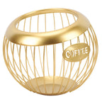 Metal Wire Coffee Pod Holder Basket – Gold/Black, 100+ Pods Coffee Pod Organizer Richie's