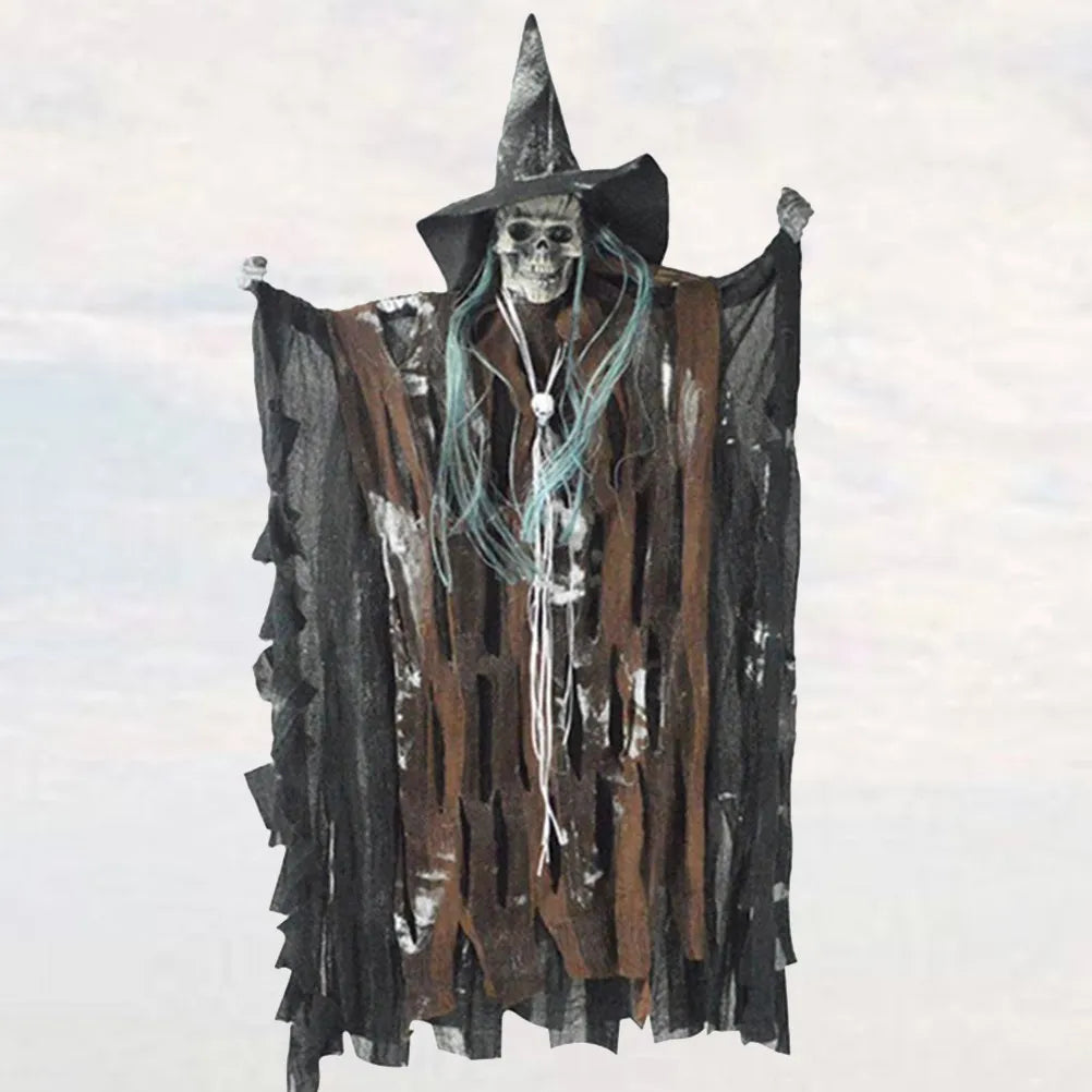 Voice-Controlled Hanging Ghost Halloween Prop – Sound & Flash Halloween Prop Richie's