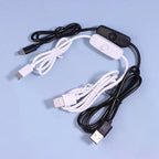 USB to Type-C Switch Cable 1.2M DC 5V 2A Power Supply Wire USB Switch Cable Richie's