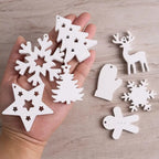 Christmas Silicone Mold – Snowflake & Elk Resin Craft Mould Silicone Craft Mold Richie's