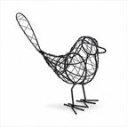 Black Iron Wire Bird Sculpture – Rustic Garden & Home Décor Iron Bird Sculpture Richie's