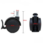 2-Inch Office Chair Caster with Brake – 360° Swivel Wheel Chair Caster Wheel Richie's 2in with brake