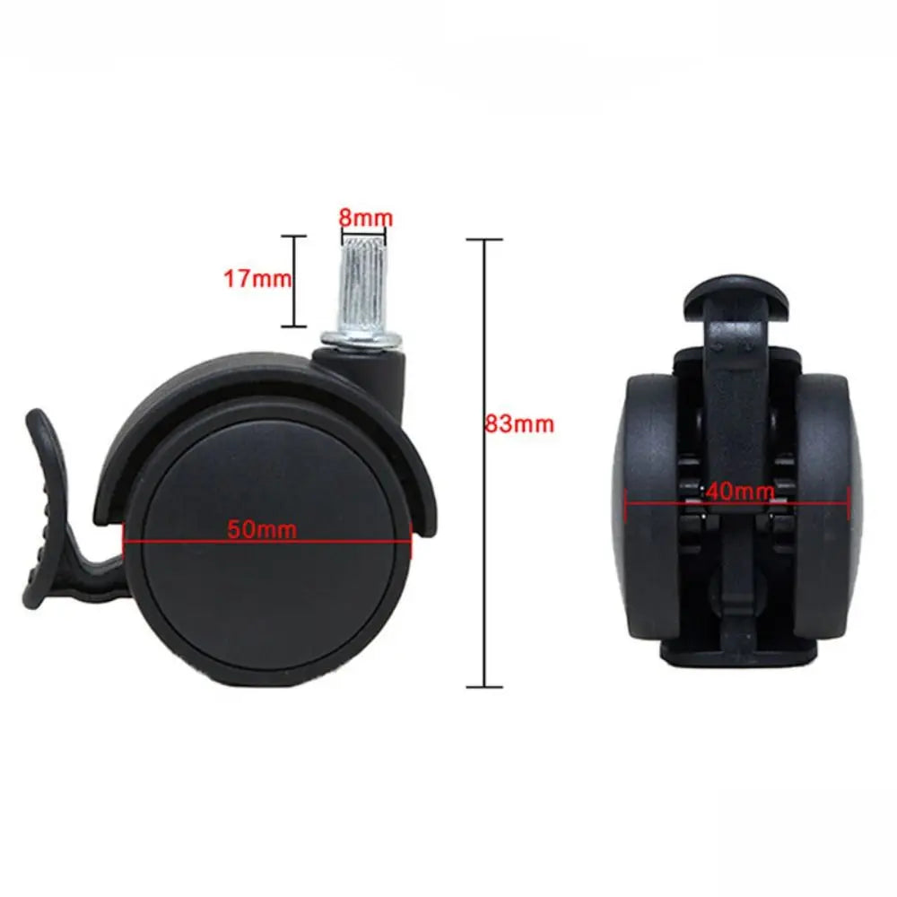 2-Inch Office Chair Caster with Brake – 360° Swivel Wheel Chair Caster Wheel Richie's 2in with brake