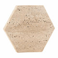 Natural Marble Coasters – Heat Resistant Non-Slip Travertine Set Marble Coasters Set Richie's Hexagon 1 PC L
