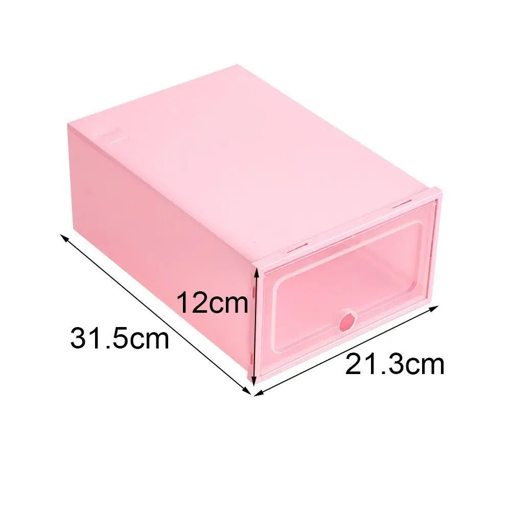 Transparent Stackable Shoe Box PP Drawer Organizer Dustproof Shoe Storage Box Richie's