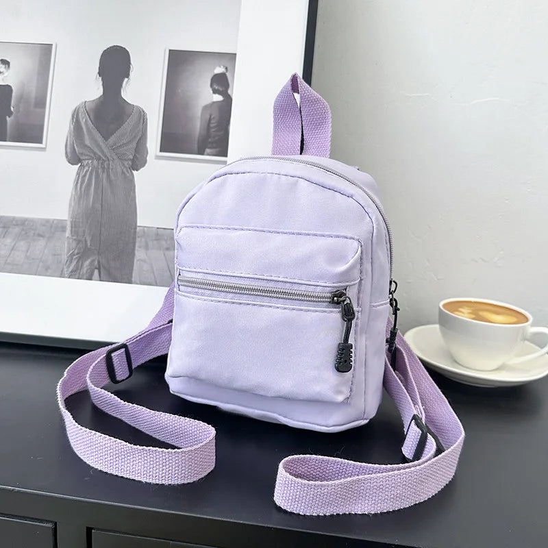 Mini Nylon Backpack Women Teen Girls Casual School Rucksack Mini Backpack Richie's