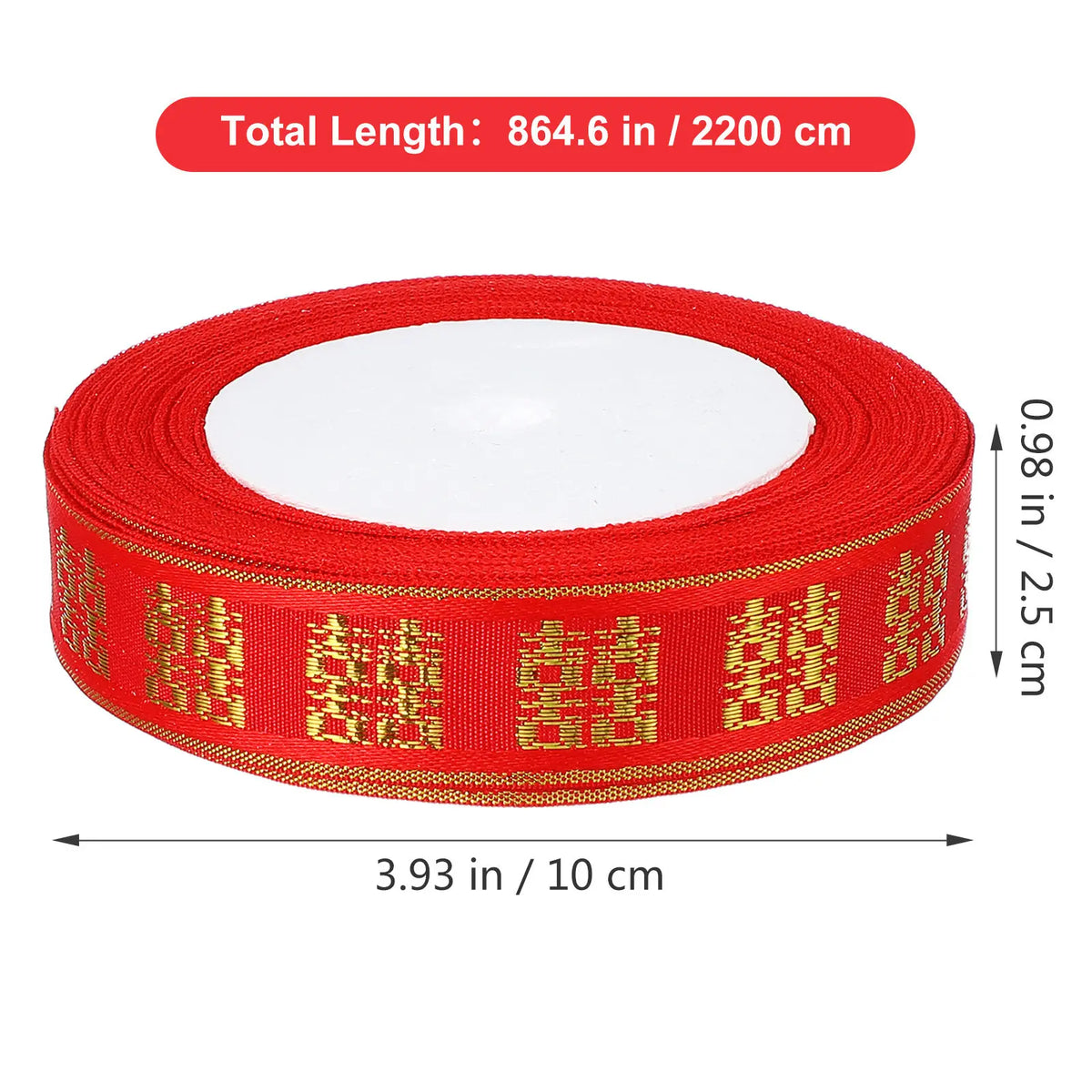 Chinese Style Red Satin Ribbon – Wedding & Craft Trim Decorative Ribbon Richie's