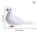 Artificial Foam Feather Peace Dove Ornament – Wedding & Garden Bird Ornament Decor Richie's L2