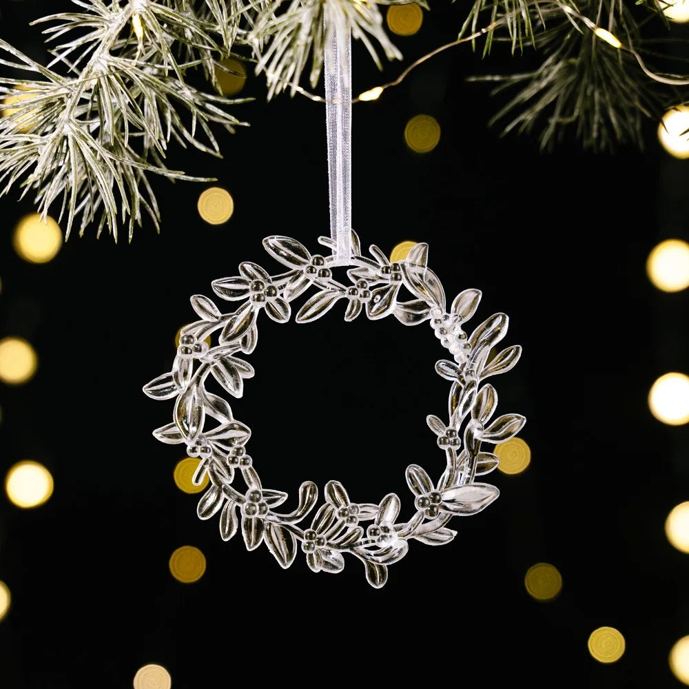 Clear Acrylic Christmas Tree Pendants – Transparent Ornaments Christmas Ornaments Richie's Style 10
