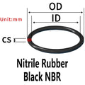 50Pcs NBR O-Ring Seals CS1.9mm OD21–30mm Nitrile Rubber Gaskets Rubber O-Ring Seals Richie's OD23xCS1.9-50pcs sketch map