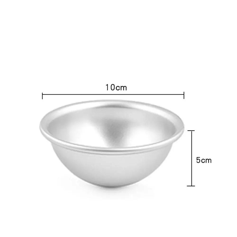 3D Aluminum Ball Mochi Mold – Snowball Cake Pastry Mould Cake & Pastry Mould Richie's 10cm