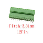 15EDG 3.81mm PCB Screw Terminal Block 5 Pair 2–12 Pin Connector PCB Terminal Block Richie's 12Pin