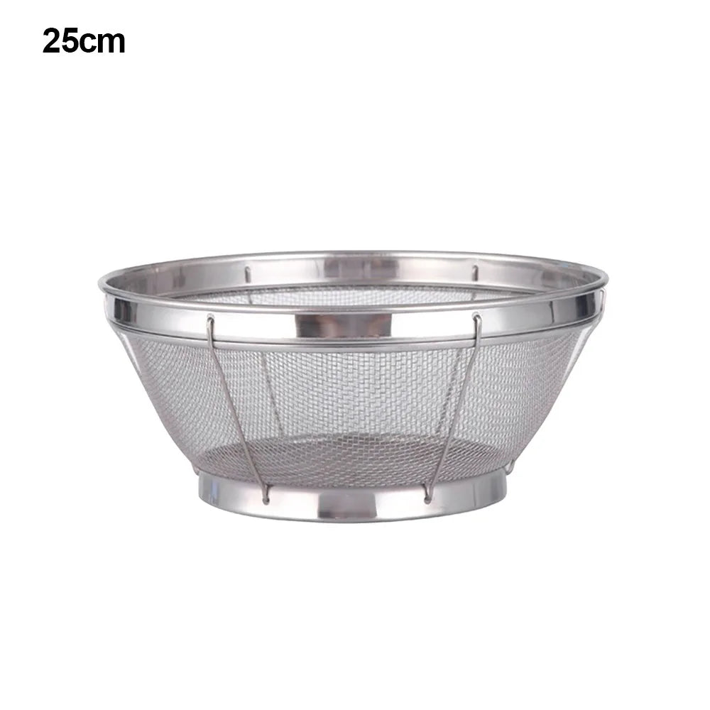 Stainless Steel Fine Mesh Strainer & Colander – Self-Draining Kitchen Colander Strainer Richie's 25cm
