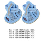 Breathable Mesh Dog Sandals 4-Pack – Anti-Slip Summer Pet Shoes Dog Sandals Richie's