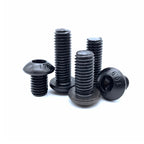 10pcs UNC Grade 10.9 Black Hex Socket Mushroom Head Bolts Hex Socket Bolts Richie's