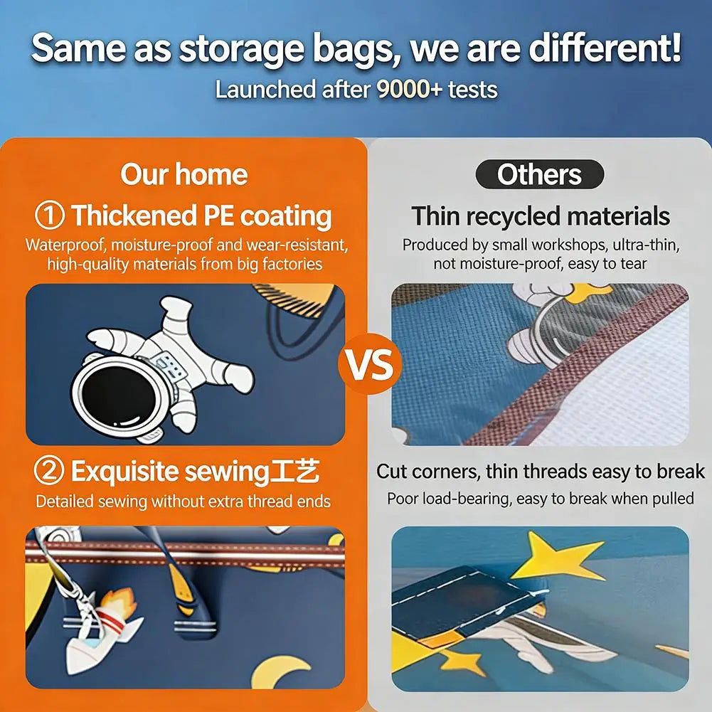 Large Foldable Clothing Storage Bag | Quilt & Blanket Organizer Clothing Storage Bag Richie's