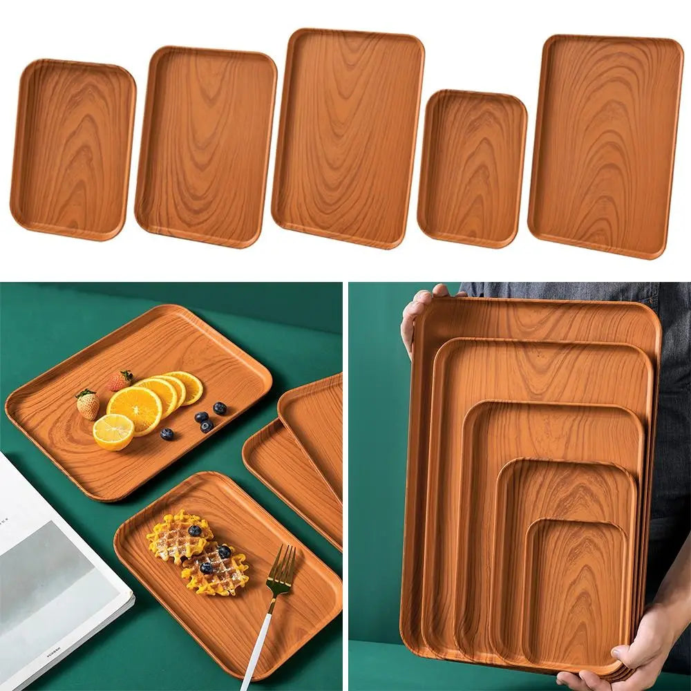 Nordic Style Plastic Rectangular Storage & Service Tray Serving Tray Richie's