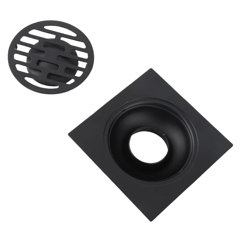 Antique Black Stainless Steel Shower Floor Drain – Odor Proof Shower Floor Drain Richie's