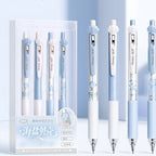 Cute Shell Retractable Gel Pen Set – 0.5mm Black Ink 4-Pack Gel Pen Set Richie's