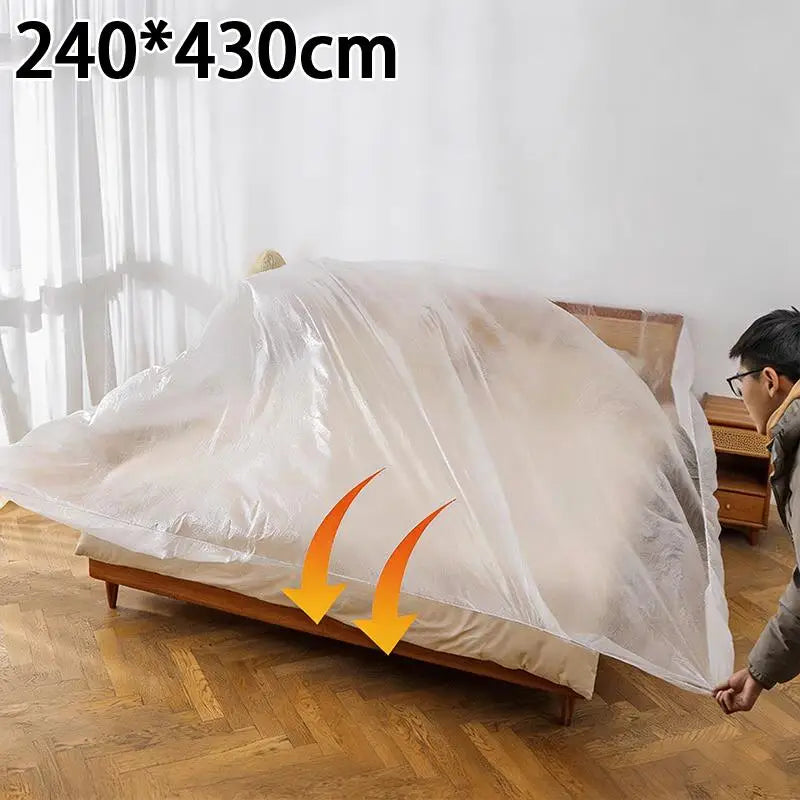 Transparent Waterproof Disposable Mattress Protector Cover Sheet Mattress Protector Richie's one size D