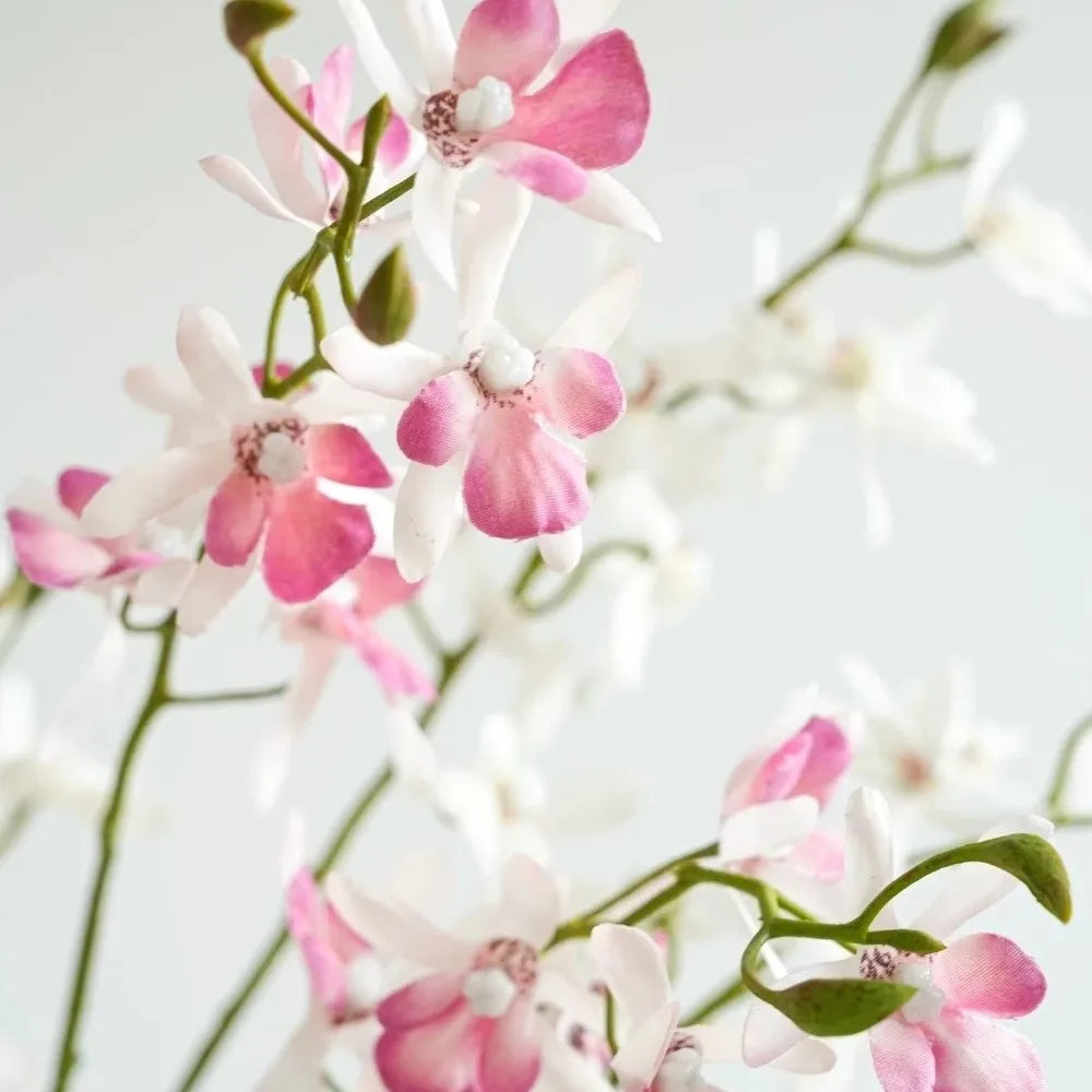 73cm Faux Butterfly Orchid Artificial Flower 3 Fork Stem Artificial Flower Stem Richie's