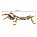 Solid Copper Praying Mantis Figurine Brass Collectible Ornament Copper Figurine Richie's