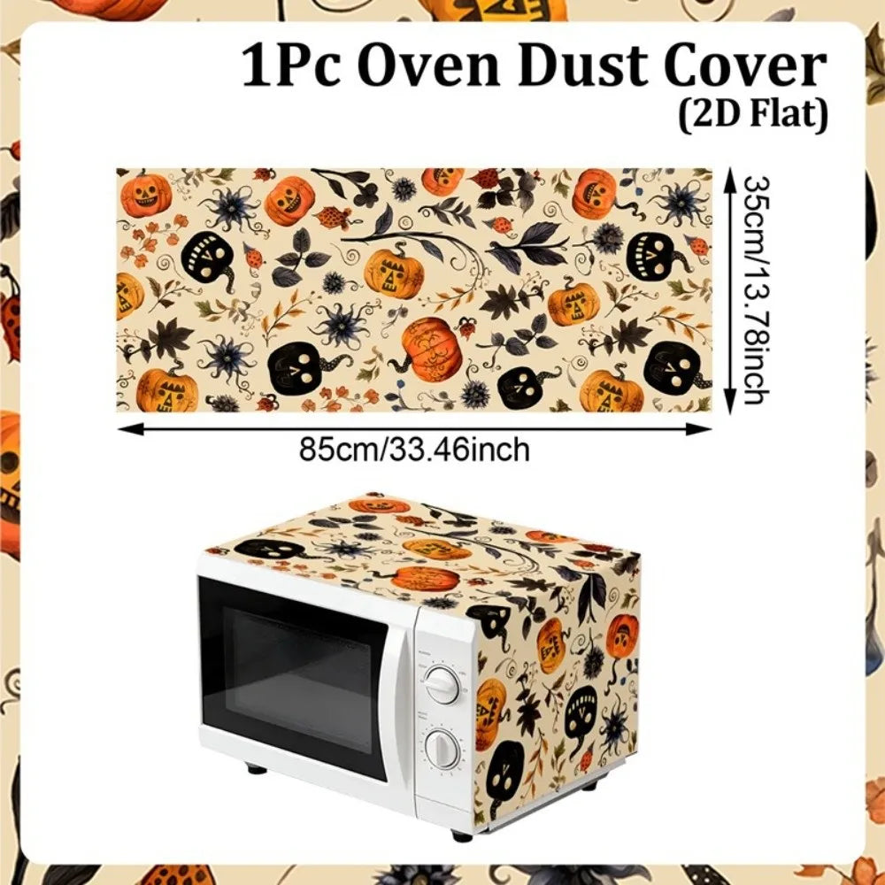 Floral Microwave Cover Waterproof Dust Protector Mat | Polyester Appliance Dust Cover Richie's E