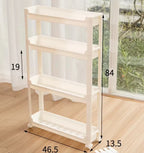 3-Tier Rolling Storage Rack for Kitchen, Bathroom & Home Rolling Storage Rack Richie's 4 layer widen