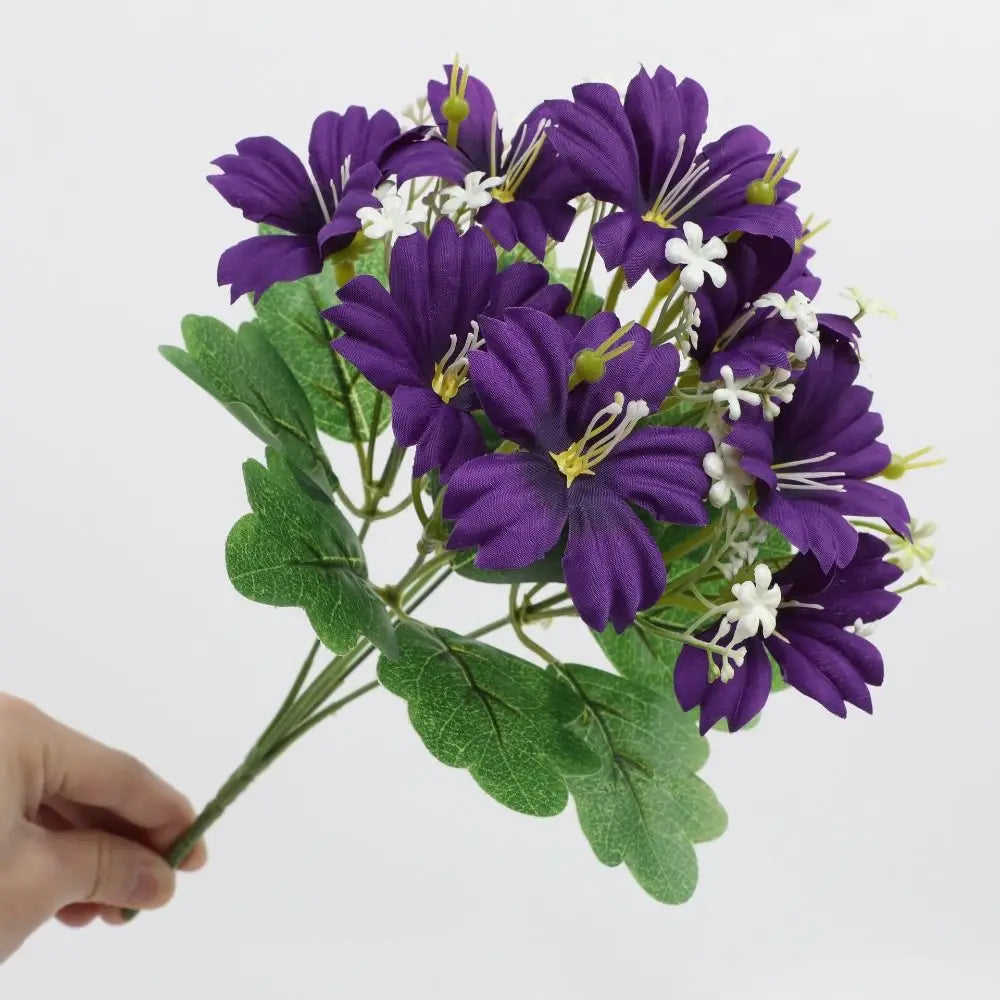 UV Resistant Artificial Trumpet Flower Bouquet | Home Decor Artificial Flower Bouquet Richie's