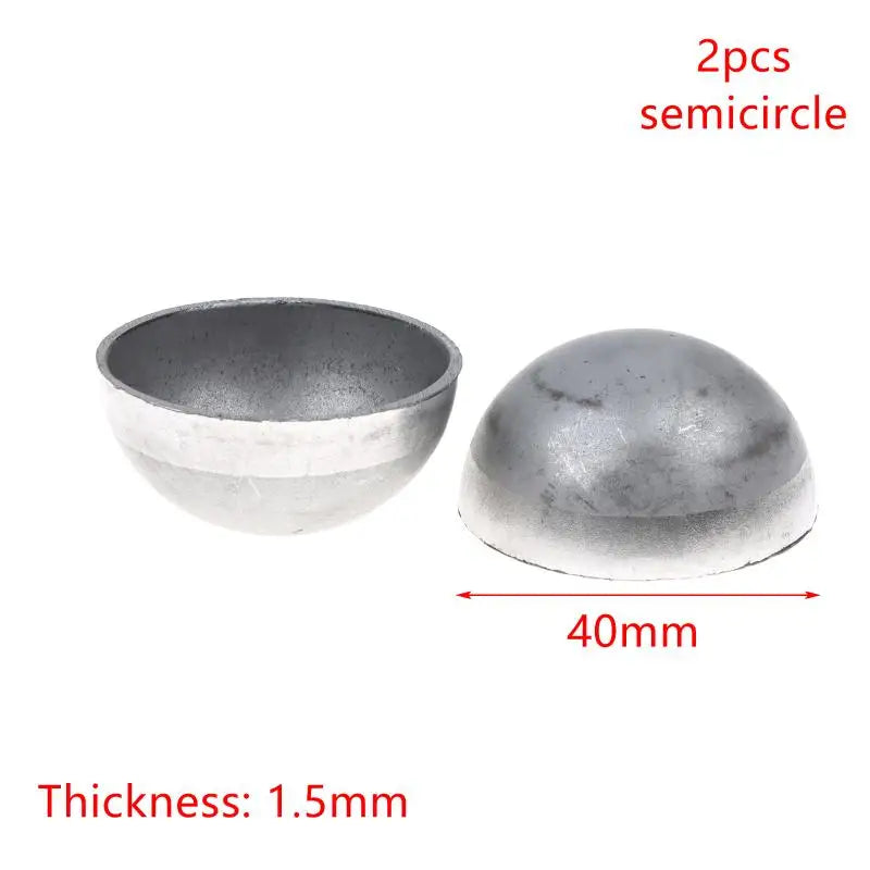 2Pcs Hollow Iron Half Ball Hemispheres Welding Decor 17–60mm Decorative Metal Dome Richie's 40mm