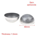 2Pcs Hollow Iron Half Ball Hemispheres Welding Decor 17–60mm Decorative Metal Dome Richie's 40mm