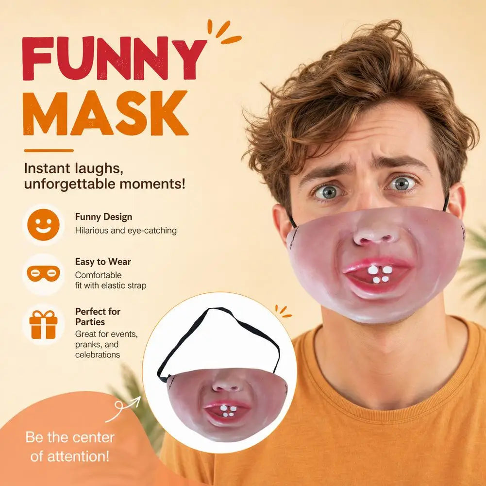 Halloween Latex Half Face Scary Mask – Cosplay Party Prop Halloween Costume Mask Richie's