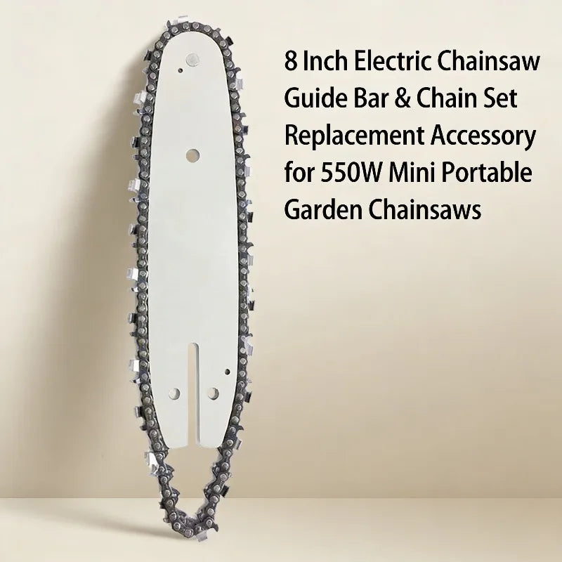 8-Inch Electric Chainsaw Guide Bar & Replacement Chain Blade Chainsaw Replacement Part Richie's
