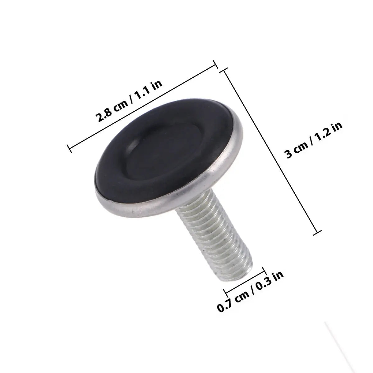 12Pcs Adjustable Furniture Leveler Feet M8x25mm – Black Furniture Leveling Feet Richie's