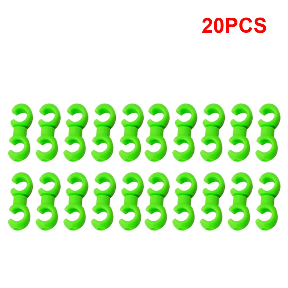 S-Style Rotatable Bike Brake Cable Clips – MTB Hose Guides Bike Cable Clips Richie's Green 20PCS