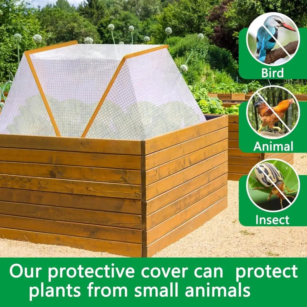 Foldable Greenhouse Plant Cover – Reusable Garden Row Cage Garden Plant Cover Richie's