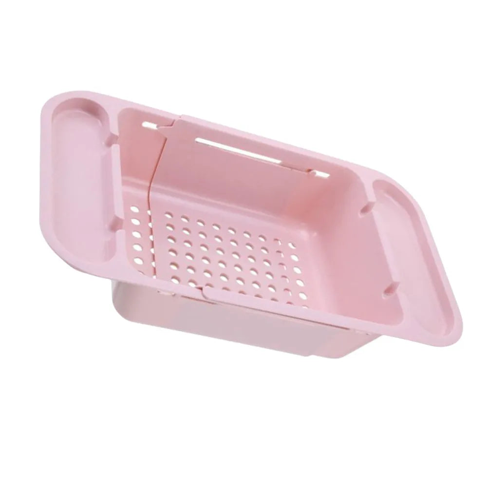 Telescopic Kitchen Sink Basket – Dish & Bowl Organizer, Pink Sink Drain Basket Richie's